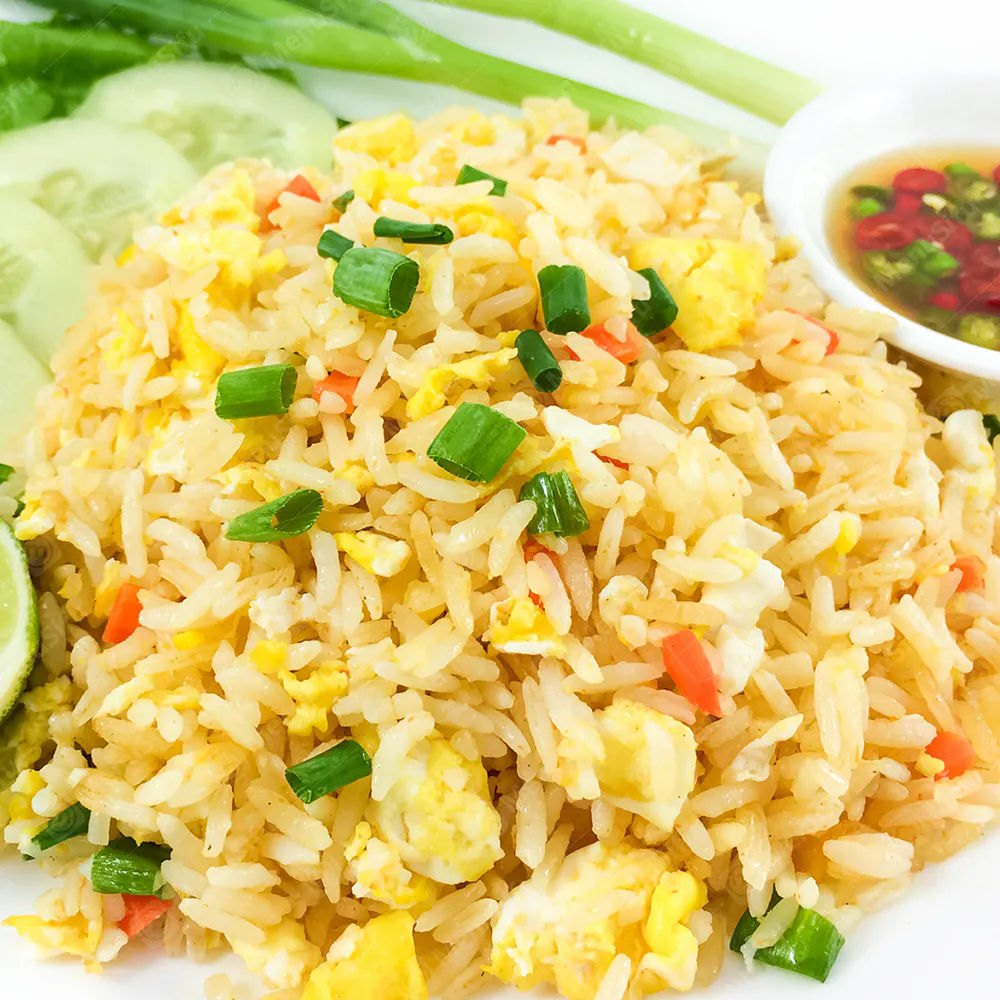 Savory egg vegetable fried rice at Wok Wok, a Chinese Restaurant in Milford